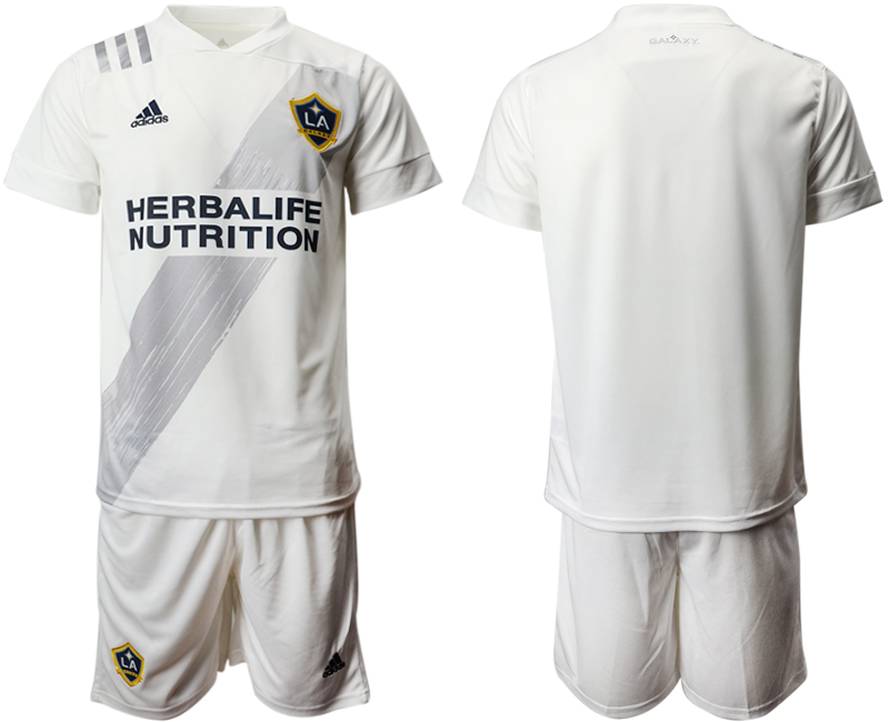 Men 2020-2021 club Los Angeles Galaxy home blank white Soccer Jerseys->los angeles galaxy jersey->Soccer Club Jersey